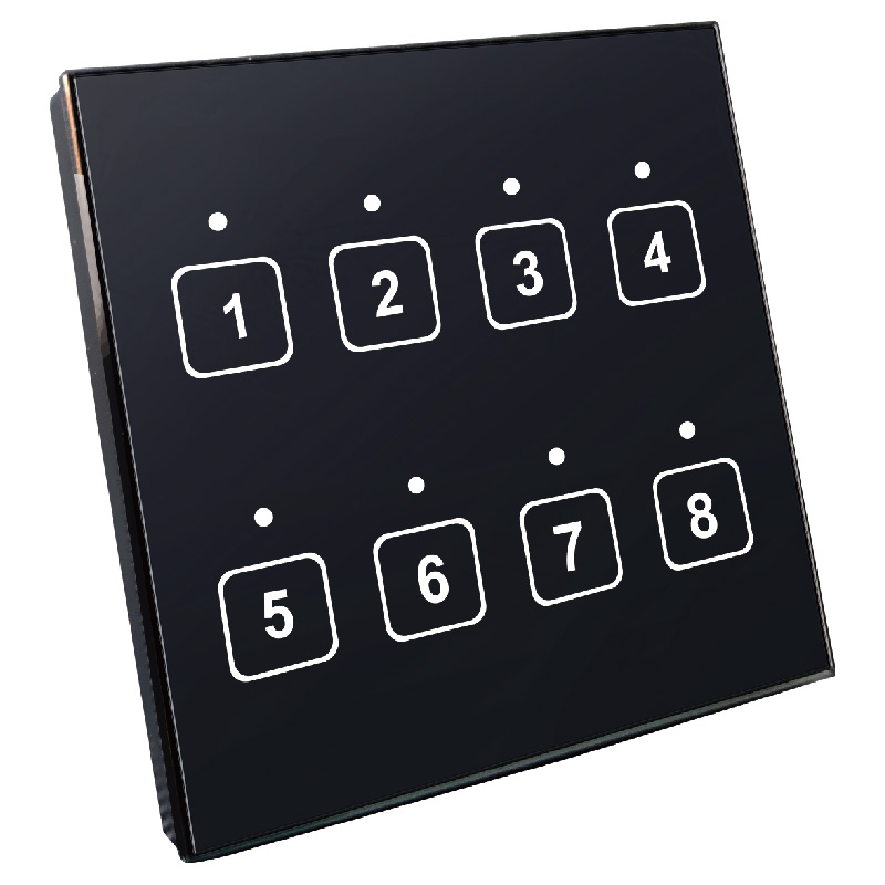 HDMB-8L 8路智能照明控制开关面板